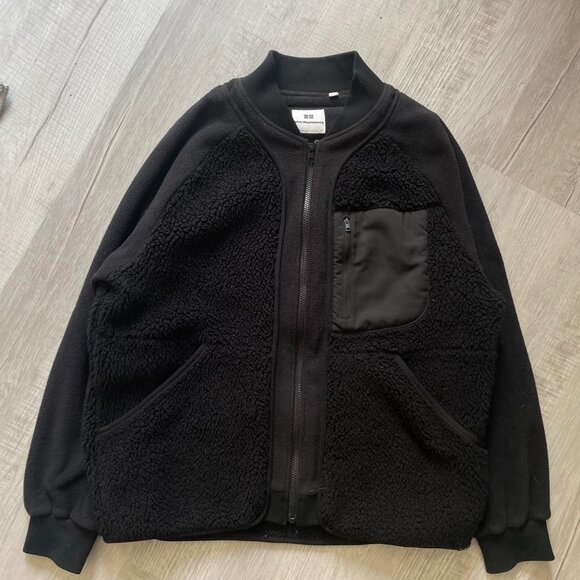 Uniqlo x White Mountaineering Fleece Bomber Jacket - Picture 5 of 7